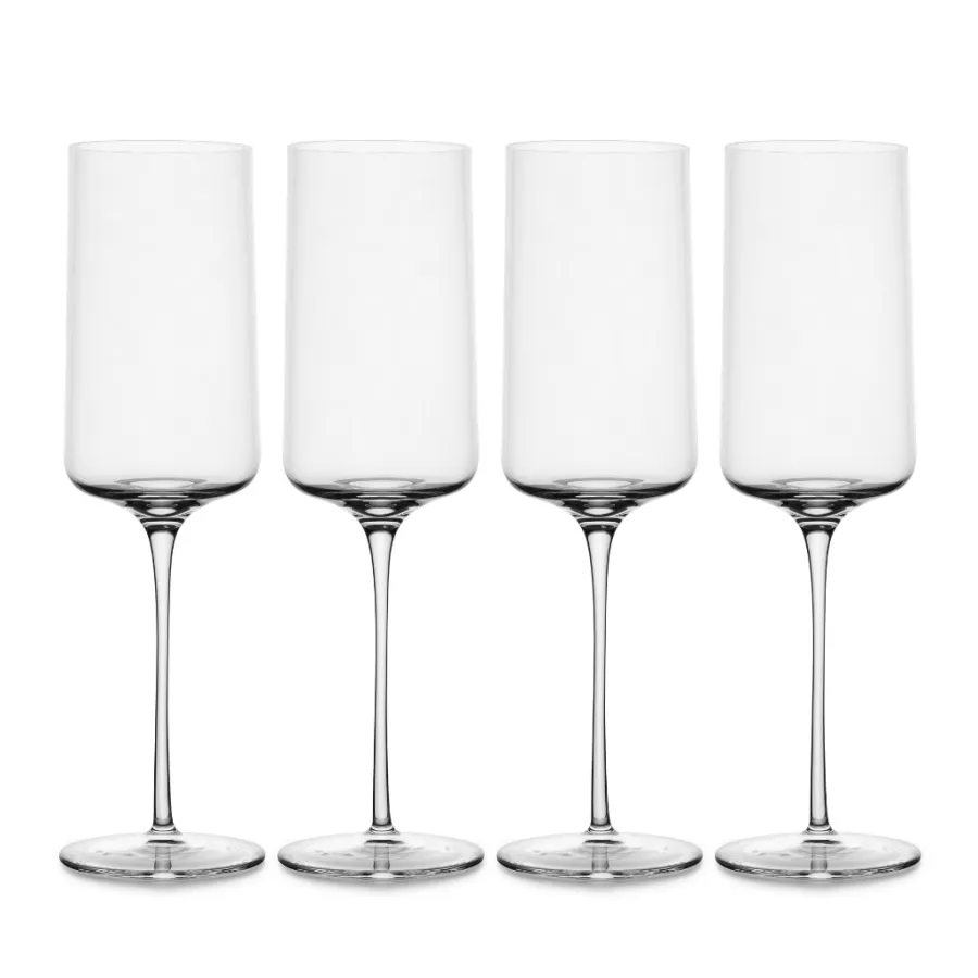 HADELAND GLASSVERK Produktpakker|Produktpakker-AMALFI CHAMPAGNEGLASS 31 CL 4PK KLAR