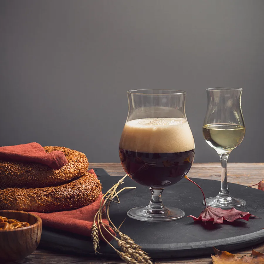 HADELAND GLASSVERK AS Drammeglass|Ølglass-AUGUSTIN DRAM 14 CL 6 STK Klar