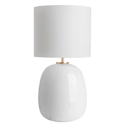 HADELAND GLASSVERK Bordlamper|Bordlamper-Austra Bordlampe 35*30 skjerm Hvit
