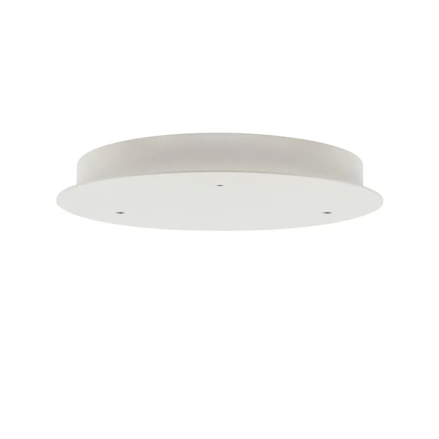 HADELAND GLASSVERK AS Taklamper|Baldakiner-BALDAKIN RUND Ø340MM 3 HULL Hvit