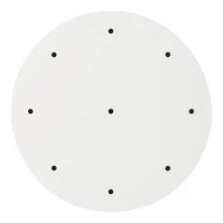 HADELAND GLASSVERK AS Taklamper|Baldakiner-BALDAKIN RUND Ø400MM 9-HULL Hvit