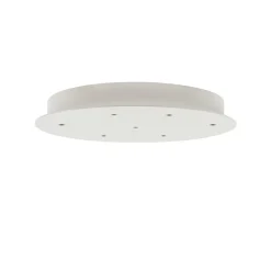 HADELAND GLASSVERK AS Taklamper|Baldakiner-BALDAKIN RUND Ø340MM 7 HULL Hvit