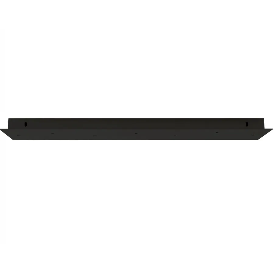 HADELAND GLASSVERK AS Taklamper|Baldakiner-BALDAKIN REKTANGULÆR 1250X200MM 9-HULL Sort