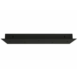 HADELAND GLASSVERK AS Taklamper|Baldakiner-BALDAKIN SORT REKTANGULÆR 500X200MM 5-HULL