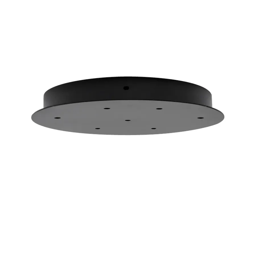 HADELAND GLASSVERK AS Taklamper|Baldakiner-BALDAKIN RUND Ø340MM 7 HULL Sort