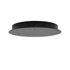 HADELAND GLASSVERK AS Taklamper|Baldakiner-BALDAKIN RUND Ø340MM 3 HULL Sort