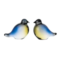 HADELAND GLASSVERK Glassfigurer-BLÅMEIS GLASSFIGUR 6CM 2PK