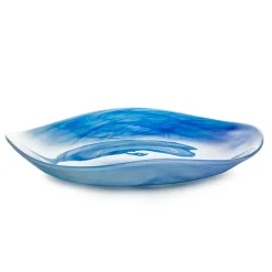HADELAND GLASSVERK AS Dekorfat Og -Boller|Fat Og Serveringsfat-BLUE OCEAN FAT 40 CM BLÅ