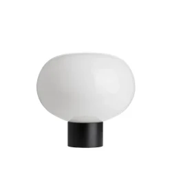 HADELAND GLASSVERK AS Bordlamper|Bordlamper-BORDLAMPE 4169 SMALL M. SORT SOKKEL Hvit