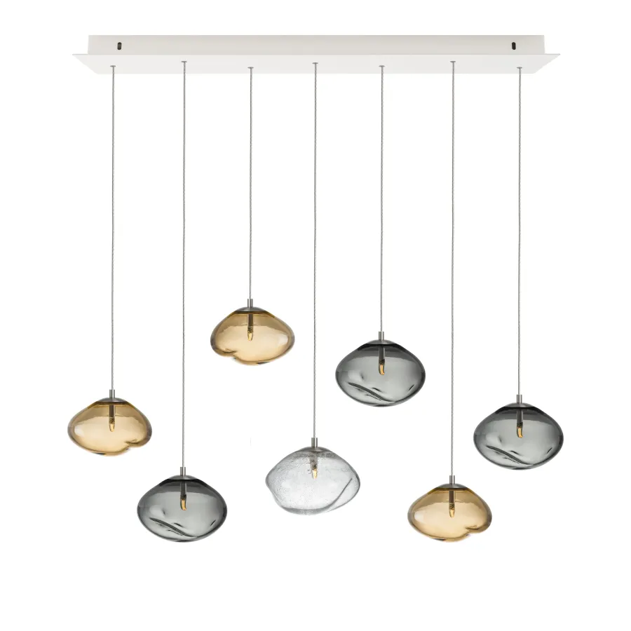 HADELAND GLASSVERK AS Taklamper|Crystal Stone-CRYSTAL STONE TERRA MINI 7 STK