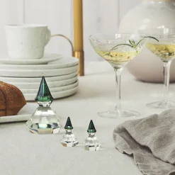 HADELAND GLASSVERK AS Julepynt-DIAMANTNISSE GRØNN LUE 9 CM Grønn