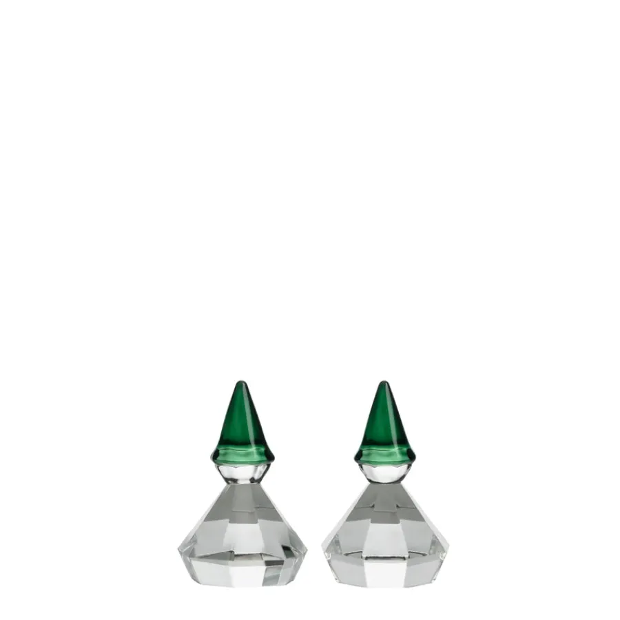 HADELAND GLASSVERK AS Julepynt-DIAMANTNISSE GRØNN LUE 4,35 CM 2 PK Grønn
