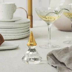 HADELAND GLASSVERK AS Julepynt-DIAMANTNISSE LUE 9 CM Gull
