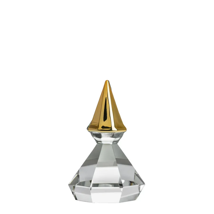 HADELAND GLASSVERK AS Julepynt-DIAMANTNISSE LUE 9 CM Gull