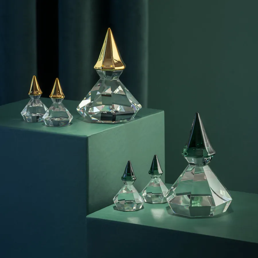HADELAND GLASSVERK AS Julepynt-DIAMANTNISSE LUE 4,35 CM 2 PK Gull