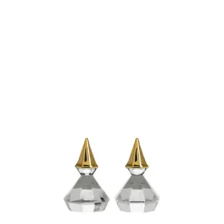 HADELAND GLASSVERK AS Julepynt-DIAMANTNISSE LUE 4,35 CM 2 PK Gull