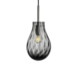 HADELAND GLASSVERK AS Taklamper|Dråpe-DOBBELTOPTIKK RØKGRÅ 230MM