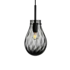 HADELAND GLASSVERK AS Taklamper|Dråpe-DOBBELTOPTIKK RØKGRÅ 230MM