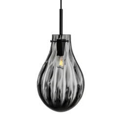HADELAND GLASSVERK AS Taklamper|Dråpe-DOBBELTOPTIKK RØKGRÅ 285MM