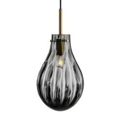 HADELAND GLASSVERK AS Taklamper|Dråpe-DOBBELTOPTIKK RØKGRÅ 285MM