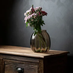 HADELAND GLASSVERK AS Vaser-ELLA VASE 22 CM Kakao