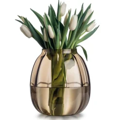 HADELAND GLASSVERK AS Vaser-ELLA VASE 22 CM Kakao