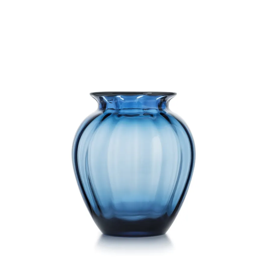 HADELAND GLASSVERK Vaser-EMILY VASE 23 CM BLÅ OPTIKK
