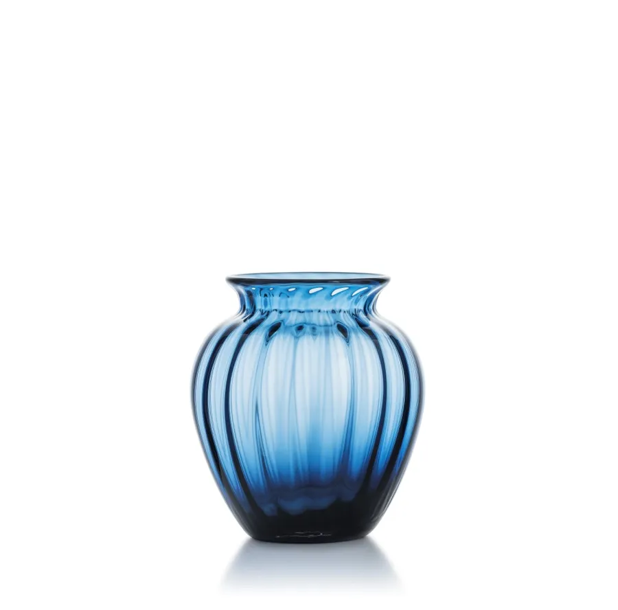 HADELAND GLASSVERK Vaser-EMILY VASE 17,5 CM BLÅ OPTIKK