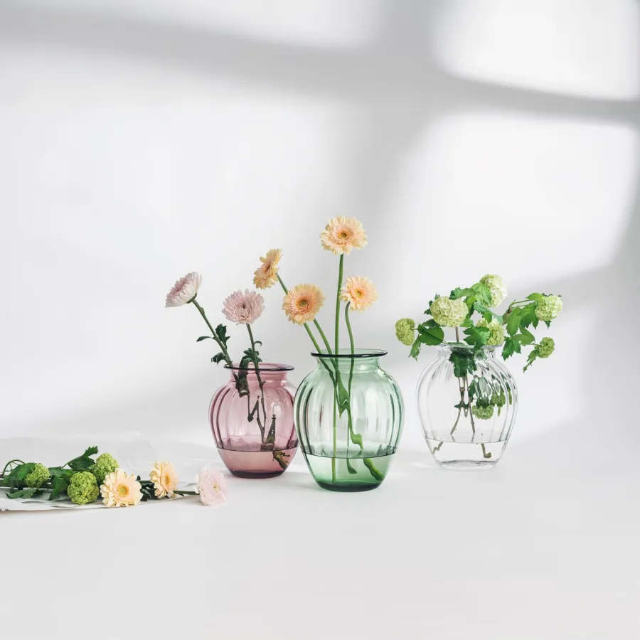 HADELAND GLASSVERK AS Vaser-EMILY VASE 26,5 CM GRØNN OPTIKK
