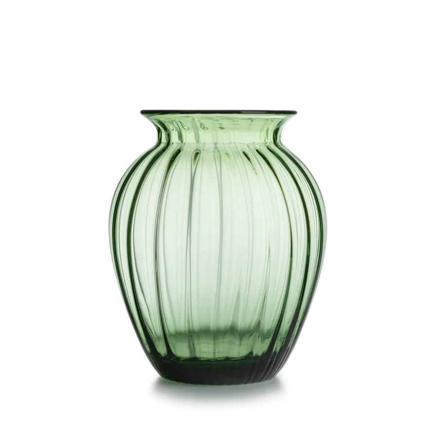 HADELAND GLASSVERK AS Vaser-EMILY VASE 26,5 CM GRØNN OPTIKK