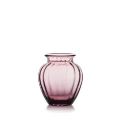 HADELAND GLASSVERK Vaser-EMILY VASE 17,5 CM ROSA OPTIKK