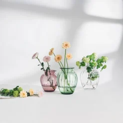 HADELAND GLASSVERK AS Vaser-EMILY VASE 23 CM ROSA OPTIKK