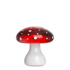 HADELAND GLASSVERK AS Julepynt-FLUESOPP RØD 7,2 CM Rød
