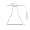 HADELAND GLASSVERK AS Taklamper|Forma-FORMA TAKLAMPE ASK HVIT MATT