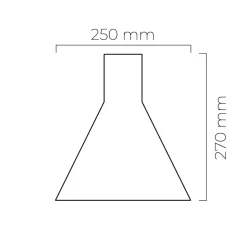 HADELAND GLASSVERK Taklamper|Forma-FORMA TAKLAMPE ASK SVART MATT