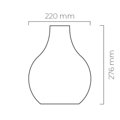 HADELAND GLASSVERK Taklamper|Forma-FORMA TAKLAMPE EMBLA SVART MATT