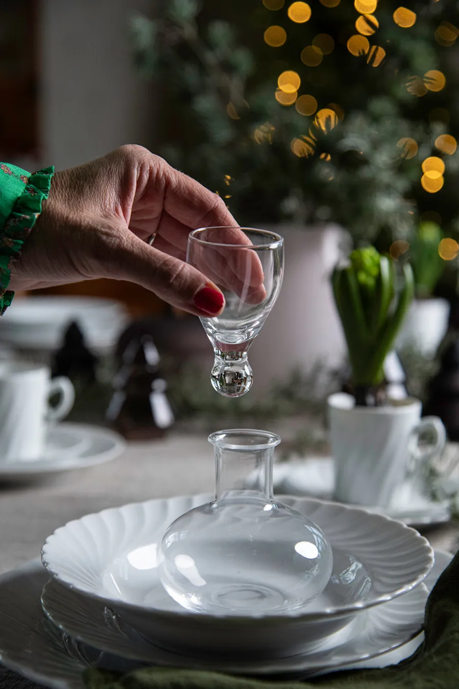 HADELAND GLASSVERK AS Dekanter Og Karafler-GILDE DRAMMEKARAFFEL MED GLASS 4PK Klar