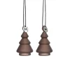 HADELAND GLASSVERK Julepynt-GLASSHENG GRAN FROSTET KAKAO 2 PK