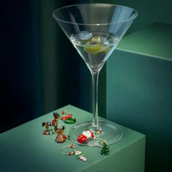 HADELAND GLASSVERK Julepynt-GLASSMARKØR JULEMOTIV 6 PK