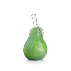 HADELAND GLASSVERK Glassfigurer-GLASSPÆRE GRØNN 15CM