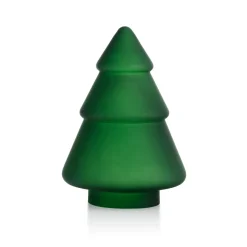 HADELAND GLASSVERK Julepynt-GLASSTRE FROSTET GRØNN 9,8 CM