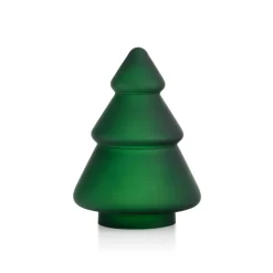 HADELAND GLASSVERK Julepynt-GLASSTRE FROSTET GRØNN 11,5 CM