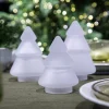 HADELAND GLASSVERK Julepynt-GLASSTRE FROSTET HVIT 12,7 CM