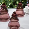 HADELAND GLASSVERK Julepynt-GLASSTRE ROSA 11,5 CM