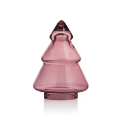 HADELAND GLASSVERK Julepynt-GLASSTRE ROSA 11,5 CM