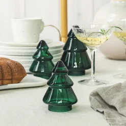 HADELAND GLASSVERK AS Julepynt-GLASSTRE VINTERGRØNN 11,5 CM Grønn