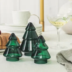 HADELAND GLASSVERK AS Julepynt-GLASSTRE VINTERGRØNN 11,5 CM Grønn