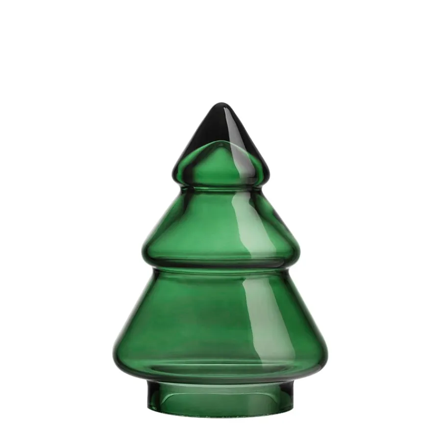 HADELAND GLASSVERK AS Julepynt-GLASSTRE VINTERGRØNN 12,7 CM Grønn