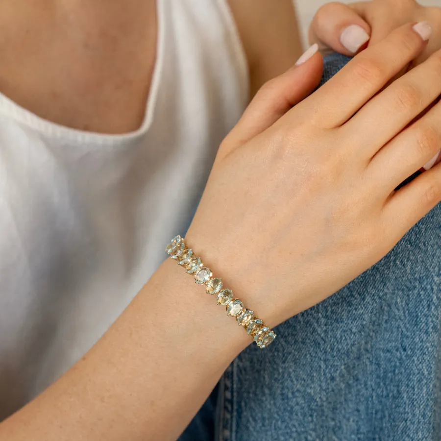 HADELAND GLASSVERK Armbånd|Armbånd-GLIM ARMBÅND ISBLÅ