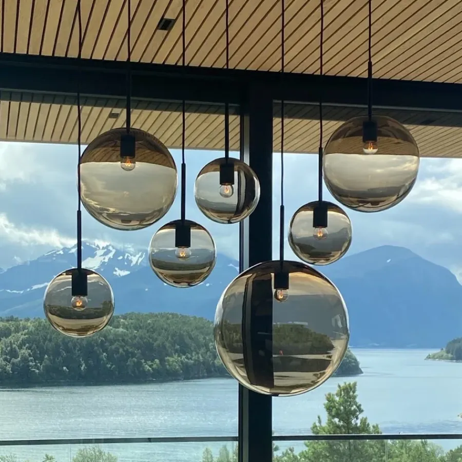 HADELAND GLASSVERK AS Taklamper|Arkivlamper-HØSTKVELD 4014 7 STK Kakao